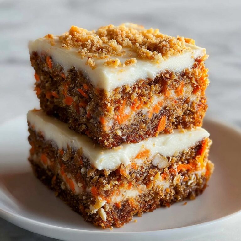 Carrot Cake Cream Cheese Bars Recipe