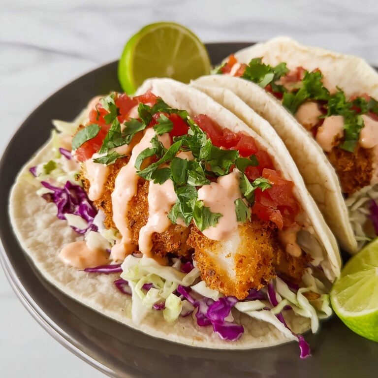 Cod Fish Tacos with Spiced Cumin-Cinnamon Seasoning and Fresh Toppings Recipe