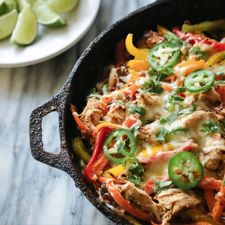 Cheesy Chicken Fajita Casserole Recipe