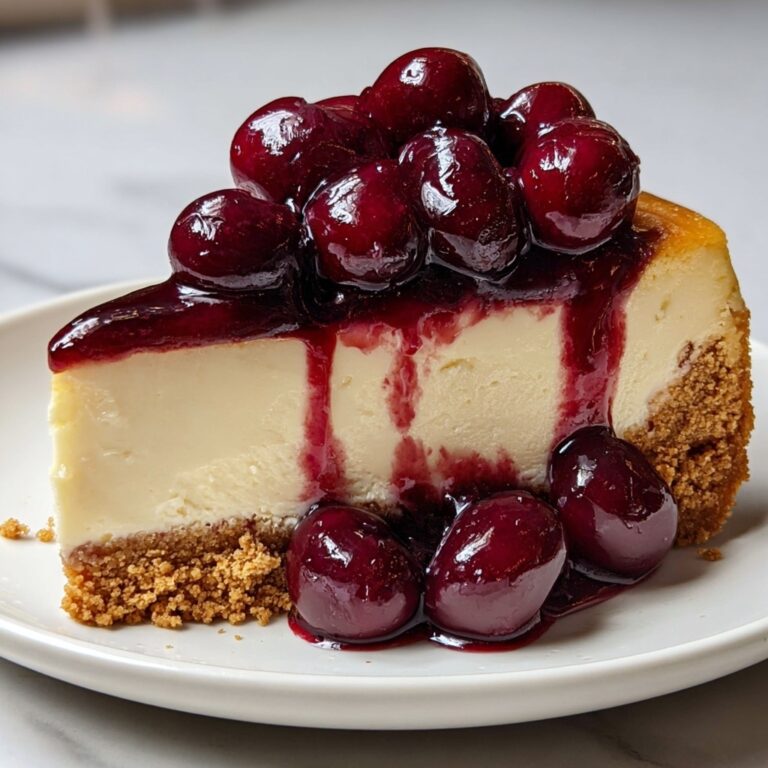 Classic New York Cheesecake with Cherry Pie Filling Recipe
